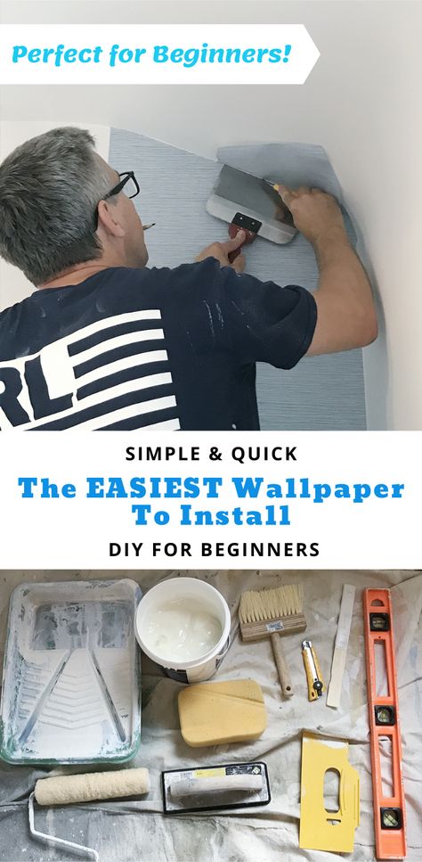 Wallpaper Installation Diy, Easiest Wallpaper To Apply, Diy Wall Papering, Applying Wallpaper To Textured Walls, How To Hang Wallpaper With Paste, How To Apply Wallpaper Diy, Paste The Wall Wallpaper, How To Put Wallpaper On Wall, Wallpaper Over Paneling