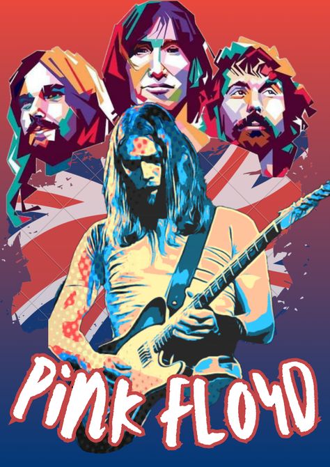 Pink Floyd poster Pink Floyd Poster, Musical Band, Modern Poster, Band Posters, One Piece Anime, Pink Floyd, Music Poster, Graphic Poster, Rock Music