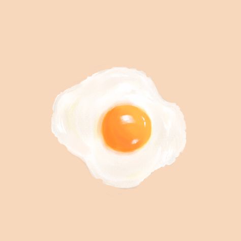 Fried Egg Drawing, Fried Egg Illustration, Eggs Illustration, Egg Drawing, Egg Illustration, Sister Studio, Oc Reference, Fried Eggs, Egg Art