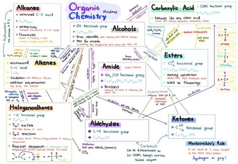 Organic Chemistry Mind Map Organic Chemistry Mind Map, Chemistry Mind Map, Nomenclature Chemistry, Chemistry Reactions, Organic Chemistry Reactions, Tissue Biology, Organic Reactions, Element Chemistry, Chemistry Study Guide