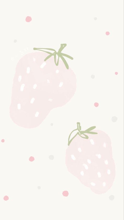 pink soft cute kawaii aesthetic dollcore strawberry wallpaper Phone Wallpaper Strawberry, Cute Kawaii Aesthetic, Strawberry Wallpaper, Whatsapp Wallpaper Cute, Soft Pink Theme, Minimal Wallpaper, Simple Phone Wallpapers, Whatsapp Wallpaper, Iphone Homescreen Wallpaper