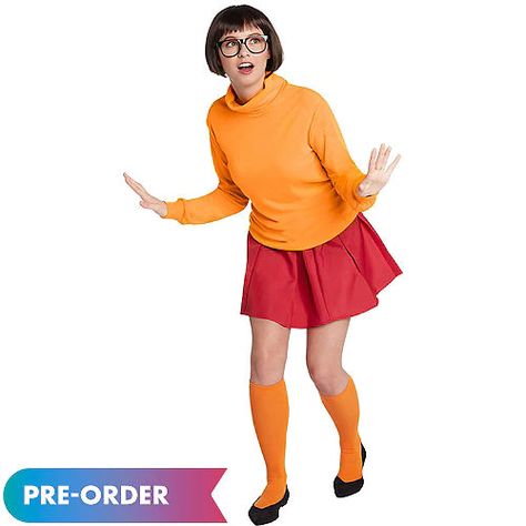 Halloween Costumes for Women | Party City Velma Halloween Costume, Velma Costume, Scooby Doo Costumes, Daphne Costume, Party City Costumes, Red Pleated Skirt, Velma Dinkley, Black Halloween Dress, Halloween Costume Shop