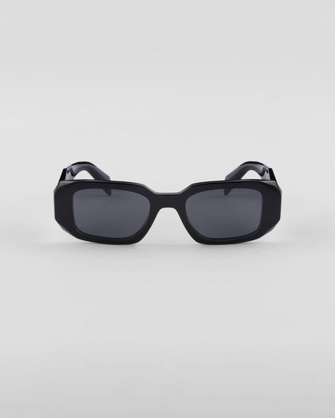 Slate Gray Lenses Prada Symbole Sunglasses | PRADA Prada Symbole Sunglasses, Sun Eyes, Prada Gifts, Prada Runway, Prada Triangle, Things I Need To Buy, Gray Lenses, Mens Travel, Prada Eyewear