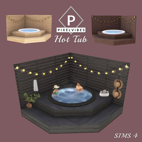 Sims 4 Hot Tub Cc, The Sims 4 Pack, Sims 4 Cheats, Cc Furniture, Sims Furniture, Sims Packs, Cc Packs, Sims 4 Anime, Furniture Cc