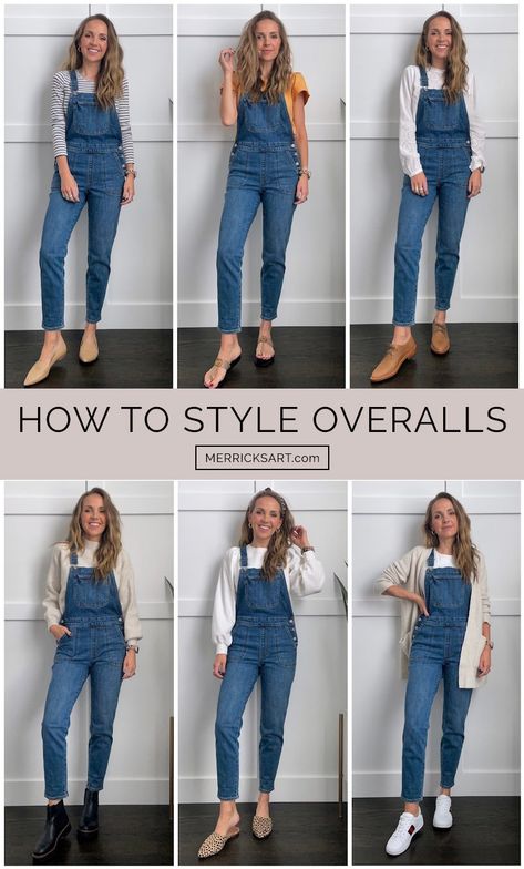 Overalls For Work Outfit, Jean Bibs Overalls Outfit, Capri Overalls Outfit, Navy Overalls Outfit, Overall Spring Outfit, Jean Overall Outfits Spring, Overall Work Outfit, Shoes To Wear With Overalls, Women’s Overalls Outfit