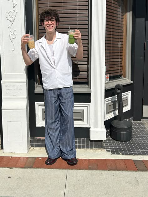 Slacks Outfit Men, Slacks Outfit Casual, Slacks Outfit, Masculine Fashion, Streetwear Inspo, Street Fashion Men Streetwear, Summer Outfits Men, Men Fashion Casual Outfits, Mens Streetwear