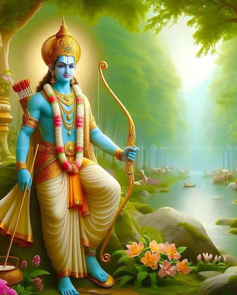 Sita Ram Hd Wallpaper, Seeta Rama Images, Ram Pic, Sree Ram, Sita Photo, Ram Sita Photo, Animals With Horns, God Pics, Ram Sita