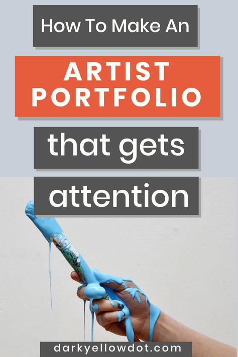 Create an outstanding Artist Portfolio. All the best tips and tricks that #artists in any medium should know about. Marketing for artists. This is a great page to help with online marketing, social media #marketing and anything you need to sell more art. | Dark Yellow Dot | #artportfolio #artInspiration #artTips #artworkideas #sketchbook #journalArt Painter Portfolio, Concept Artist Portfolio, Portfolio Tips, Art School Portfolio, Art Jobs, Designer Grafico, Online Marketing Social Media, Artwork Portfolio, Jobs In Art