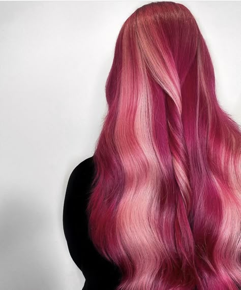 Red And Pink Hair Color, Red And Pink Hair, Gemini Hair, Pink Hair Color, Pulp Riot Hair Color, Cute Hair Colors, Cool Vibes, Pulp Riot, Spring Hair Color