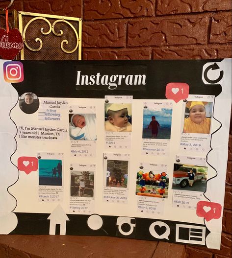 Instagram Timeline Ideas, Timeline Ideas Creative, Personal Timeline Ideas, Timeline Ideas, Victorian Timeline, Vintage Design For Scrapbook, Third Grade Projects, Kids Timeline, Personal Timeline