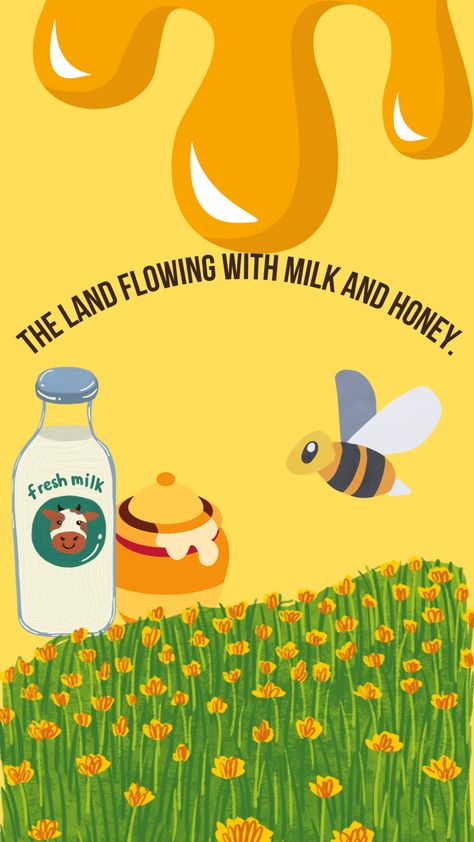 Wallpaper ideas #viral #honey #gospel #christian #waiting Iphone Backgrounds, Fresh Milk, Milk And Honey, Wallpaper Ideas, 365 Days, Iphone Background, The Land, Iphone Wallpaper, Honey