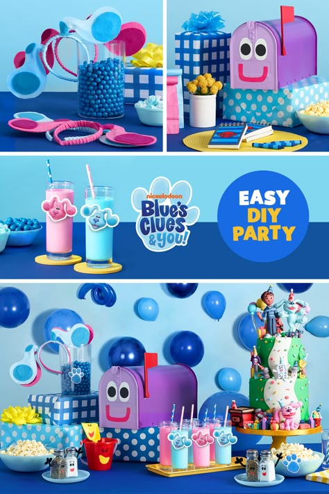 Throw a Blue's Clues themed party for your preschooler with these easy printables, recipe ideas, hacks, and more! Blues Clues Birthday Party, Blues Clues Birthday, Blue's Clues Birthday Party, Clue Party, Ideas Fiesta, Blue Birthday Parties, Easy Diys, Second Birthday Ideas, Twins 1st Birthdays