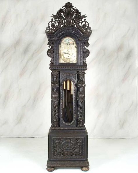 grandfather clock Modern Grandfather Clock, Clock Makeover, Victorian Clocks, Antique Grandfather Clock, Clock Collection, Grandfather Clocks, Classic Clocks, Hanging Clock, Mantel Clocks