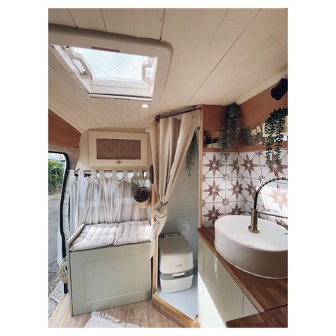 Ford Transit Conversion With Bathroom, Transit Van Conversion, Transit Camper Conversion, Solid Wood Countertops, Ford Transit Camper Conversion, Ford Transit Conversion, Quirky Campers, Ford Transit Camper, Transit Camper