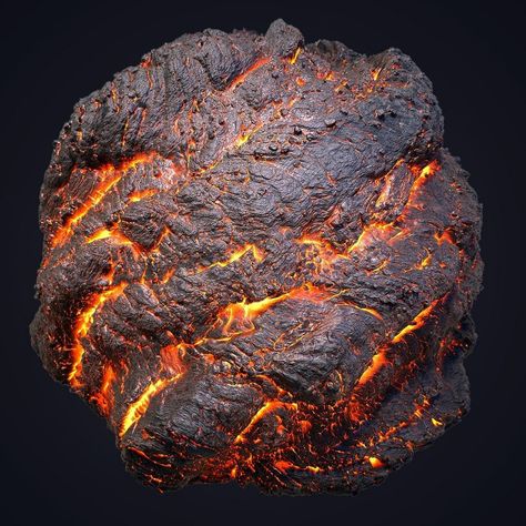 A fiery material by Benjamin Thomas 🌋⁠.⁠ ⁠ Do you know the difference between lava and magma?⁠ Molten Lava, Substance Designer, Geology Rocks, Sci Fi Art, Visual Effects, Volcano, Life Art, Geology, Pottery Art