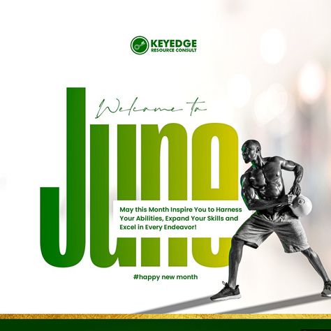 Welcome to june June New Month Flyer Design, Welcome To June Flyer Design, June New Month Flyer, June Flyer Design, Happy New Month June, Welcome To June, Months Design, New Month Flyer, Tutorial Canva