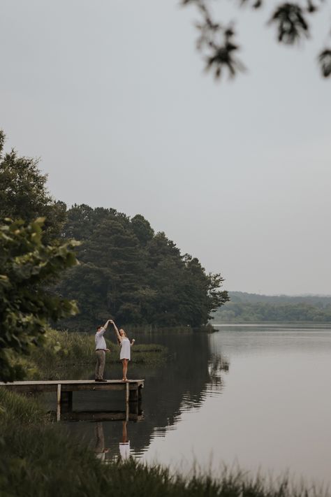 Lake engagement photoshoot | dock engagement pictures. Hi! I'm Rachel! I am a Wedding and Elopement photographer based out of Atlanta, GA that is ready to travel anywhere to capture life's sweetest moments. Engagement photoshoots are memories to hold on to forever! From engagement photo poses to engagement outfit ideas you can find all your engagement photo inspiration here! Book me to capture your Atlanta elopement at rachelboydphoto.com Lakeside Engagement Pictures, Lake Photoshoot Engagement, Bayou Engagement Photos, Engagement Photo Esthetic, Engagement Shoot Locations, Notebook Inspired Engagement Photos, Wedding Photo Lake, Engagement Photos By A Lake, Lake Elopement Photos