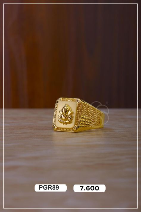 KUBER JEWELLERS B7 Mens Rings Gold Indian, Ganesh Rings For Men Gold, Men Gold Ring Design Unique, Gents Ring Gold Men, Men Gold Ring Design Indian, Boys Rings Design Gold, Boys Gold Ring, Mens Gold Engagement Rings, Men's Rings Gold Indian