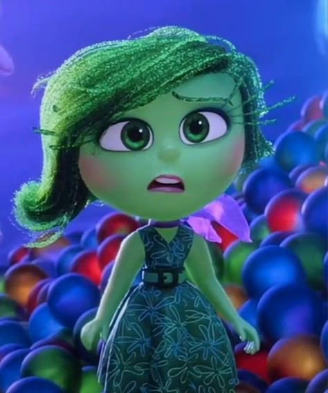 Discussed Inside Out, Disgust Inside Out Icon, Disgust Inside Out, Disgust Inside Out Aesthetic, Inside Out Disgust, Disgusted Inside Out, Inside Out Emotions, Inside Out Characters, Disney Inside Out