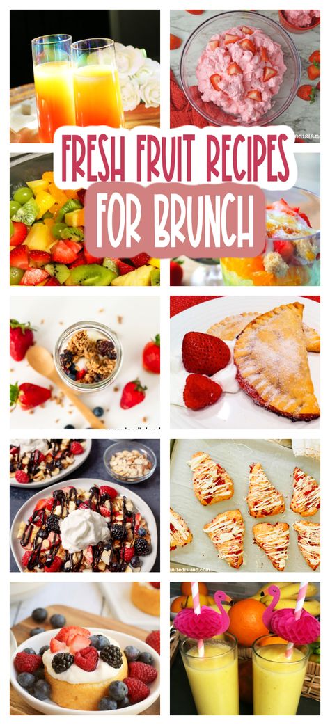 Brunch Recipes With Fruit, Fruity Brunch Ideas, Fruit Salad For Breakfast Brunch, Fruit Recipes For Breakfast, Easter Brunch Fruit Salad, Fruit For Easter Brunch, Easy Brunch Fruit Ideas, Fruit Side Dishes For Easter, Fruit For Potluck