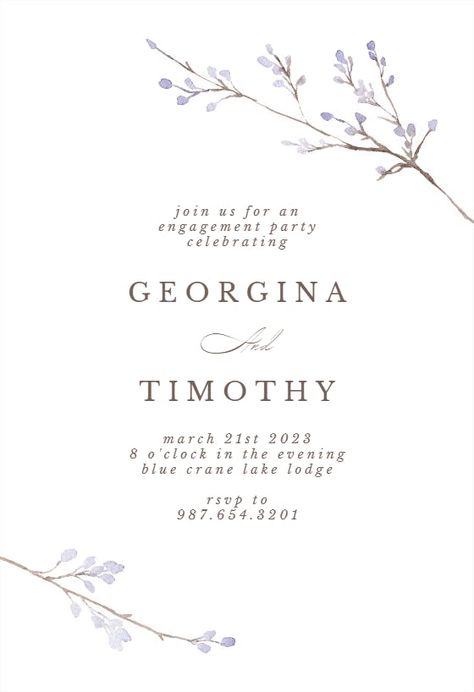 Engagement Party Invitations Template, Engagement Invitation Design, Engagement Party Invitation Cards, Engagement Card Design, Engagement Party Cards, Engagement Party Planning, Party Invitation Design, Online Invitation Card, Garden Party Invitations