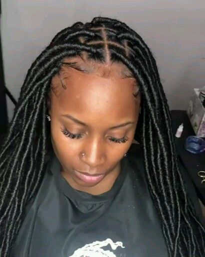 Braids Videos, Braids Pictures, Make Hair Grow, Faux Locs Hairstyles, Try On Hairstyles, Braided Cornrow Hairstyles, Twist Braid Hairstyles, Hair Twist Styles, Penteado Cabelo Curto