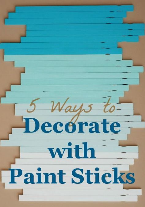 Paint Stick Pinterest Pic Paint Stick Projects, Paint Stir Stick Crafts, Paint Sticks Projects, Painted Sticks Diy, Paint Stick Crafts Diy Projects, Free Craft Supplies, Stick Projects, Paint Stick Crafts, Paint Stirrers