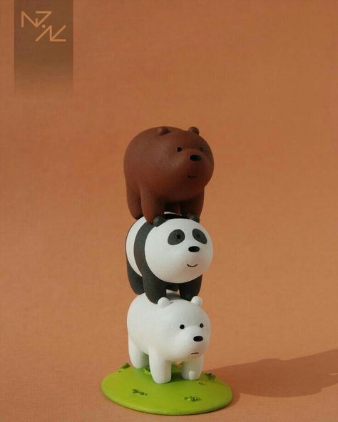 Toys From Clay, Polymer Clay Toys, Diy Clay Sculpture Ideas, Cartoon Clay Art, Anime Clay Art, Cute Clay Sculptures, Cute Sculptures, Anime Sculpture, Cartoon Sculpture