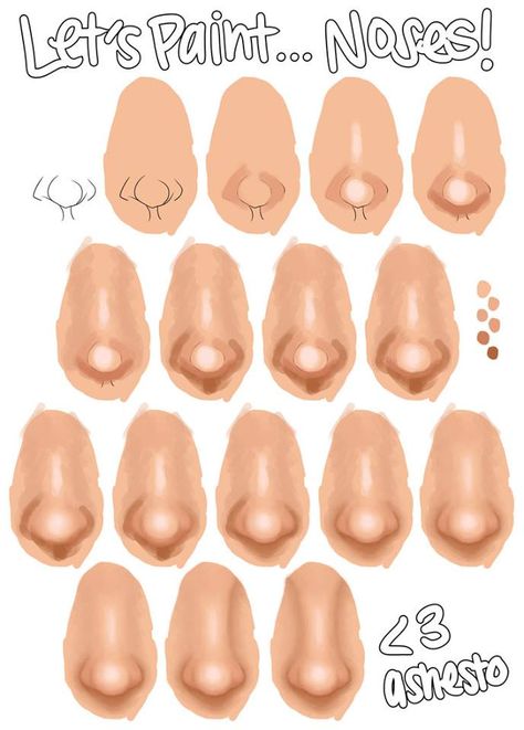 Draw Nose, Digital Painting Techniques, Procreate Ipad Art, Nose Drawing, Digital Art Beginner, Pencil Drawings Easy, Ipad Art, Digital Painting Tutorials, Step Drawing