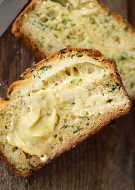 Cheesy Zucchini Bread (No Yeast) | RecipeTin Eats Cheesy Zucchini Bread, Zucchini Cheesy Bread, Cheesy Snacks, Tin Eats, Zucchini Cheese, Bread Sweet, Cheese Bread Recipe, Baked Recipes, Zucchini Bread Recipe