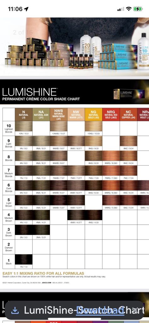 Joico Color Chart, Joico Copper Formula, Joico Lumishine Formulas Blonde, Joico Lumishine Color Chart, Joico Lumishine Formulas, Joico Hair Color, Joico Color, Undercut Long Hair, Undercut