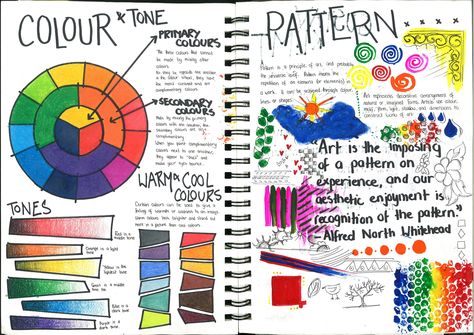 3 | by samiajahangiri Gcse Art Pattern Page, Colour Theory Sketchbook Page, Formal Elements Of Art, Painting Blending, Kunstjournal Inspiration, Color Theory Art, Sketchbook Layout, Gcse Art Sketchbook, A Level Art Sketchbook