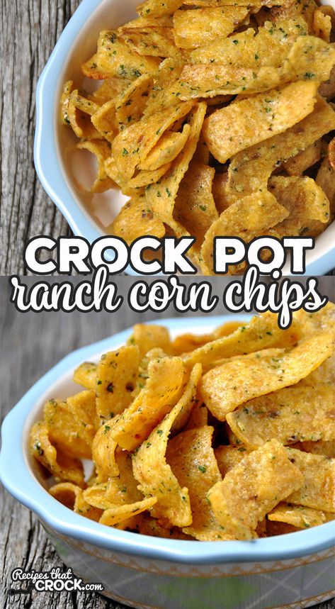 This simple recipe for Crock Pot Ranch Corn Chips is absolutely delicious! It is a favorite in my house and bet it will be at your house too! Corn Chip Recipes, Recipes With Corn Chips, Recipes Using Corn Chips, Recipes With Fritos Chips, Frito Chips Recipes, Frito Snack Recipes, Fritos Snack Mix Recipe, Ranch Fritos, Ranch Snack Mix Recipes