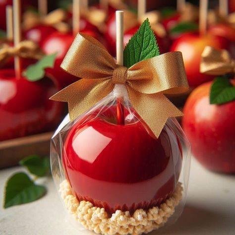 Snow White Party Food, Snowwhite Birthday Party Decorations, White Party Foods, Snow White Wedding Theme, Carmel Candy, Gourmet Candy Apples, Gourmet Caramel Apples, Candy Apple Recipe, Chocolate Covered Apples