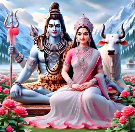 Shiv Parvati Pic, Shivratri Photo, Shiv Parvati, Devi Images Hd, Jai Mata Di, Web Stories, God Artwork, Peacock Wall Art, Pictures Of Shiva