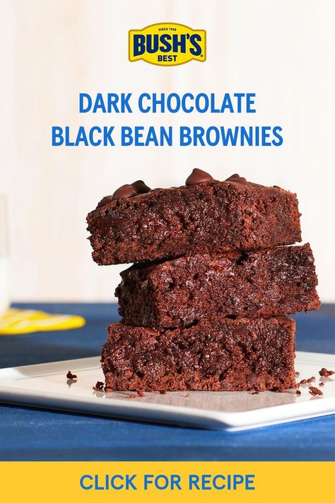 Beans Brownies, Amazing Brownies, Carrot Dishes, Dark Chocolate Recipes, Black Bean Brownies, Bean Brownies, Bean Cakes, Bush Beans, Delicious Brownies