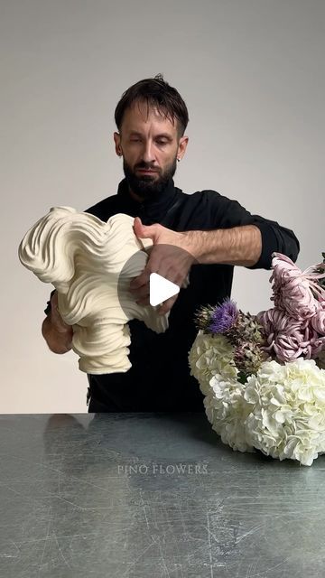 DR BLOOM on Instagram: "Hi! Today hydrangea and chrysanthemums in a made in Kuwait @frommud vase. Moreover, we just shared our new bouquet collection on @pinoflowers website. Check it out;) And finally! tomorrow on @248am more about us 🤞🖤" Chrysanthemum, My Flower, Kuwait, About Us, Hydrangea, Check It Out, This Is Us, Vase, Weddings