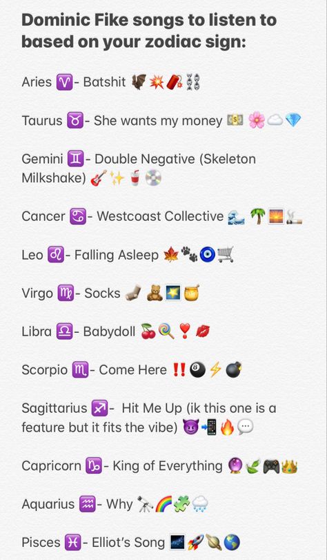 Zodiac Signs Emojis, Dominic Fike, Each Zodiac Sign, Virgo And Libra, The Vibe, The Signs, Star Signs, Zodiac Sign, How To Fall Asleep