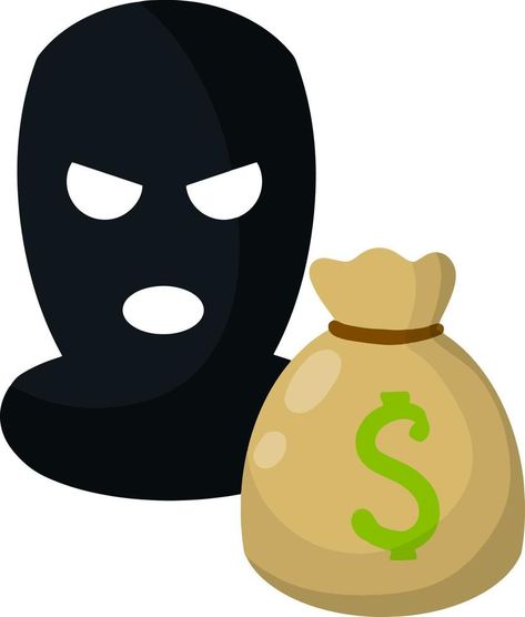 bolsa de dinero y signo de dólar. icono para problemas de delincuencia y seguridad. ilustración plana de dibujos animados Dollar Sign Icon, Bags Of Money, Bag Of Money, Dollar Sign, Vector Clipart, Money Bag, Flat Illustration, Clip Art, Money