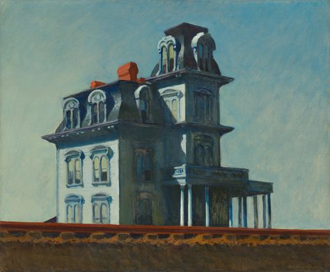 Edward Hopper. House by the Railroad. 1925 | MoMA House By The Railroad, Edward Hopper Paintings, Hopper Art, American Realism, Edward Hopper, American Modern, Alfred Hitchcock, Museum Of Modern Art, Art Moderne