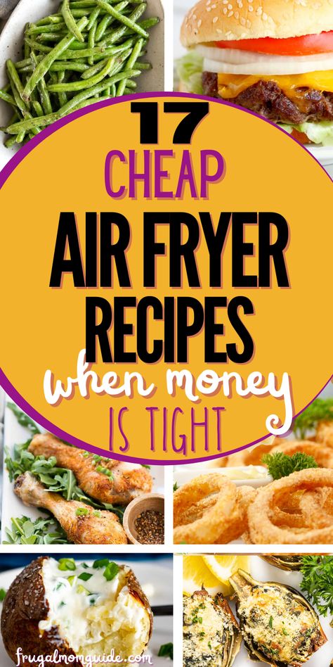 Cheap Air Fryer Meals For Two, Easy Cheap Air Fryer Recipes, Quick Meals Air Fryer, Easy Dinners Air Fryer, Easy Dinners For Two Air Fryer, Lazy Air Fryer Recipes, Airfryer Meals Families, Air Fryer Must Try, Easy Family Air Fryer Recipes