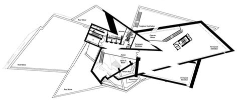 Deconstructivism Architecture, Daniel Libeskind Architecture, Hexagonal Architecture, Art Museum Architecture, Museum Flooring, Singapore Art Museum, Conceptual Model, Denver Museums, Museum Plan