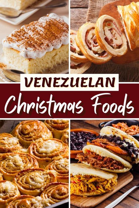 Take your holiday menu up a notch with these 17 traditional Venezuelan Christmas foods. They're bright, fresh, and full of festive flavors. Venezuelan Christmas, Spanish Christmas Food, Christmas Food Recipes, Mexican Christmas Food, Arepas Recipe, Traditional Christmas Food, Venezuelan Food, Spicy Seasoning, Xmas Dinner