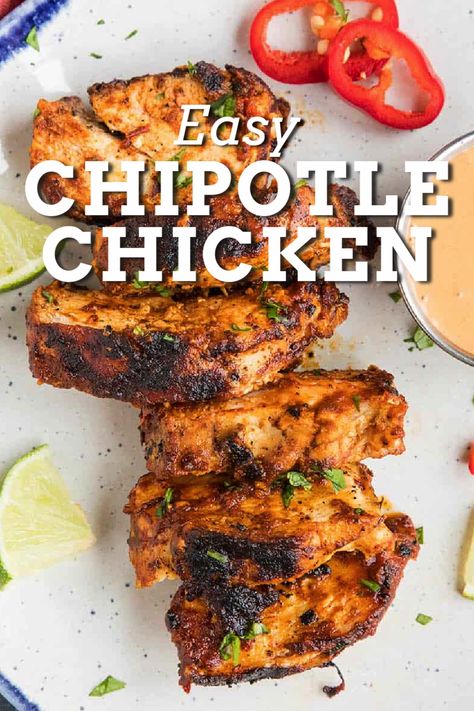 Adobe Chipotle Chicken, Recipes With Chipotle Sauce, Chipotle Ranch Chicken, Easy Chipotle Chicken, January Meals, Chipotle Chicken Recipe, Chipotle Chicken Marinade, Chipotle Copycat Recipes, Chipotle Recipes Chicken