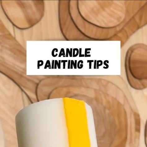 Candle Painting With Wax Diy, Painting Candles With Wax Ideas, Candle Painting Party, Wax Candle Painting, Candle Painting With Wax Ideas, Candle Wax Painting, Emily Rayna, Candle Wax Art, Painting Tips And Tricks