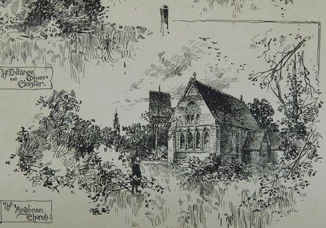 Landscape Sketch, St Croix, Arte Sketchbook, Landscape Drawings, Ink Sketch, Urban Sketching, Ink Illustrations, Pen Art, Ink Art