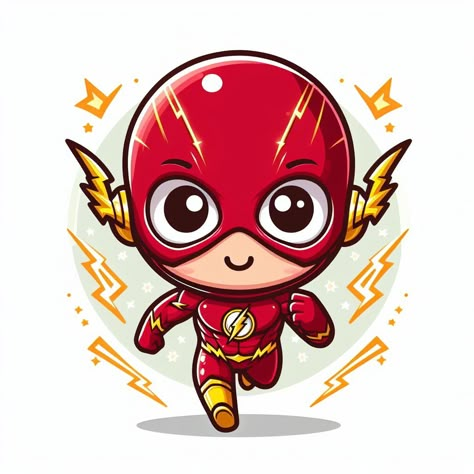 #flash#imagem#DC Comics Flash Cartoon Character, The Flash Chibi, Cartoon Marvel Characters Art, Flash Chibi, The Flash Cartoon, The Flash Comic, Chibi Avengers, Flash Cartoon, Flash Marvel