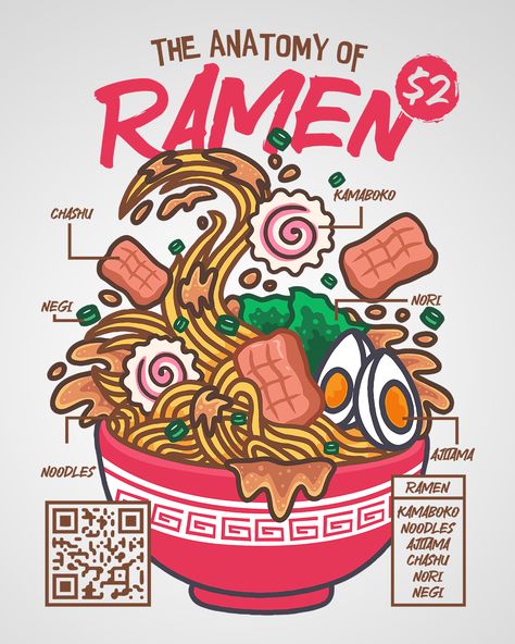 Embrace your inner gourmet with this fun ramen design!🍜😋 Ramen Tshirt Design, Old Japanese Poster, Ramen Poster Design, Ramen Graphic Design, Fun Shirt Designs, Chinese Ramen, Ramen Illustration, Ramen Design, Ramen Art