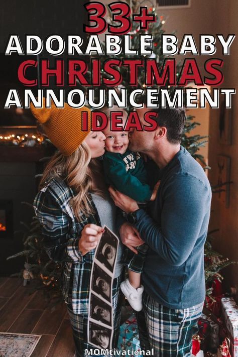 I LOVE these baby christmas announcement ideas! If you want to have a cute and creative christmas pregnancy announcement, we've got it here! These adorable baby announcments are great whether it's your first, 2nd, or 3rd baby Baby Christmas Announcement, Christmas Pregnancy Announcement Photos, Im Pregnant Announcement, Winter Baby Announcement, Christmas Pregnancy Announcement Ideas, December Baby Announcement, First Baby Announcements, Christmas Baby Reveal, Winter Pregnancy Announcement