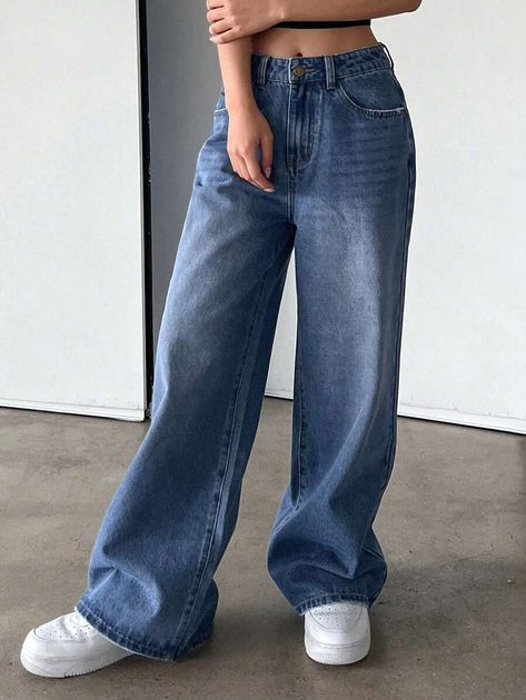 Vintage Wide Leg Jeans, Wide Leg Jeans For Women, Curly Hair Care Routine, Wide Legged Jeans, Cat Whiskers, Jeans For Women, Mens Tee Shirts, Women Denim Jeans, Vintage Jeans